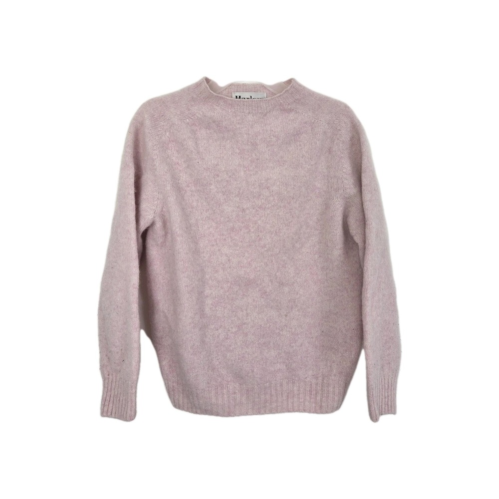 VTG Harley of scotland 100% pure wool light pink women's sweater size XL